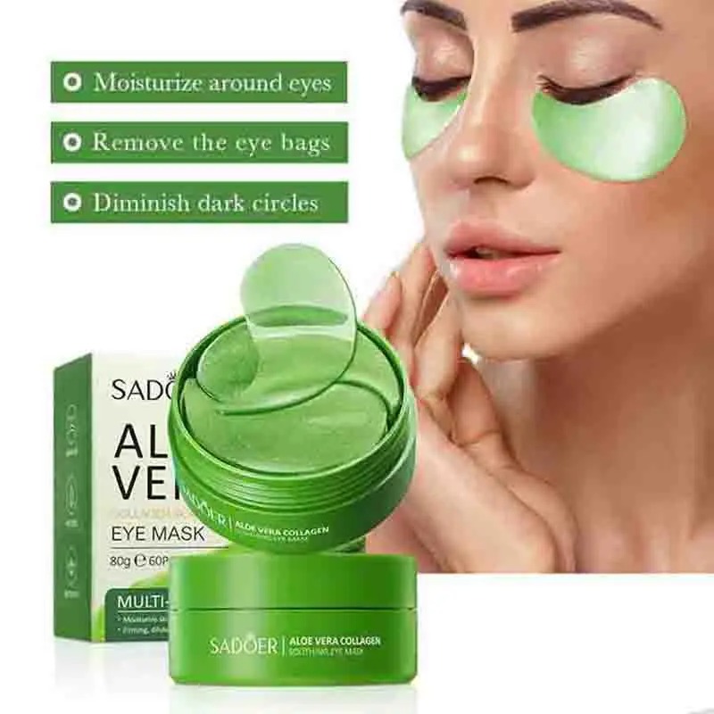 Sheet Mask Collagen - Masker mata kolagen Aloe Vera, 60