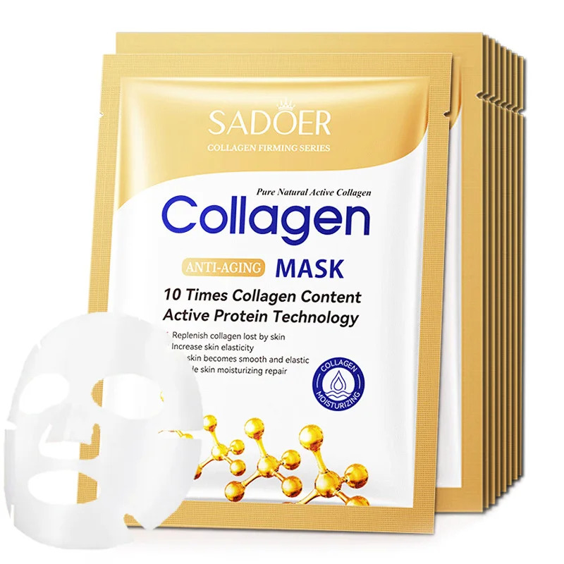 Sheet Mask Collagen - 10 buah Masker Lembar Wajah Kolagen