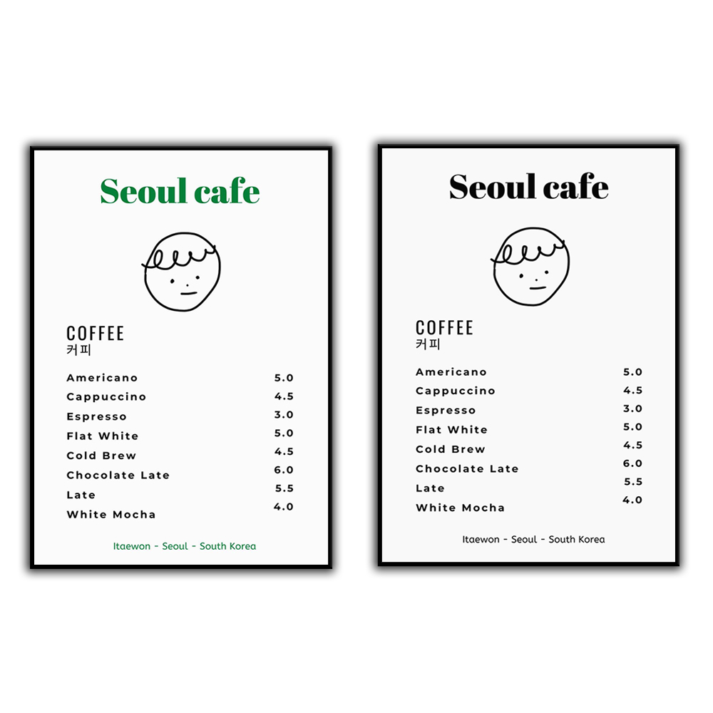 South Korea Lifestyle - Seoul Cafe Poster Digital cetak seni