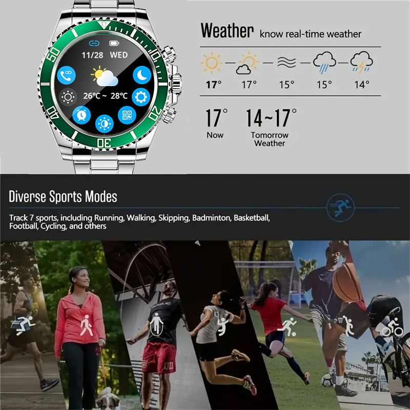 Aiweile AW12 jam tangan pintar - Korean Luxury Lifestyle ulasan dan harga